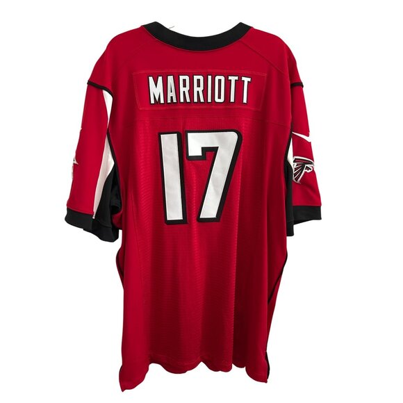 NFL Nike On Field Atlanta Falcons Marriott #17 Jersey Mens XXL Red/Black - Picture 2 of 7